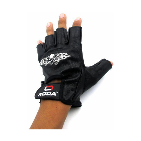 Guantes Chopper Skull Negro Roda Para Moto